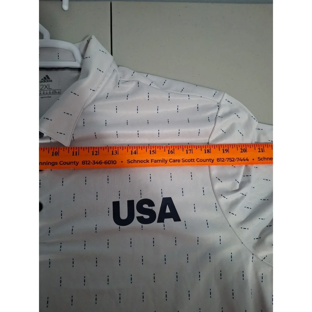 Adidas USA Mens XXL AOP Cheyenne Shadows Golf Club‎ Polo Shirt